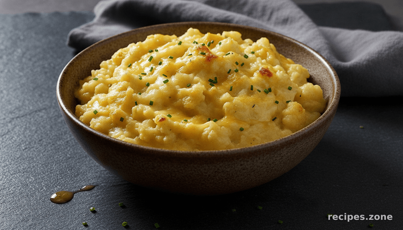 Cheddar Mashed Cauliflower