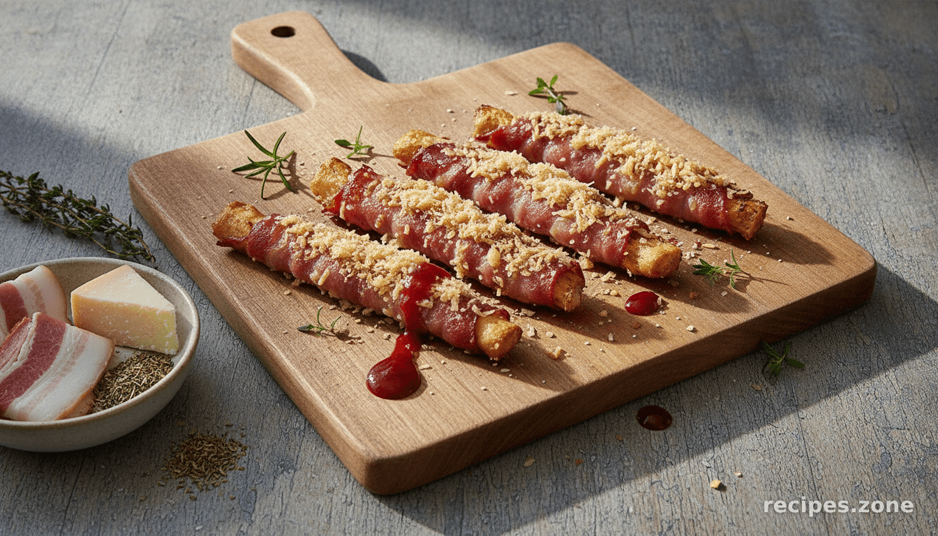 Bacon Wrapped Breadsticks
