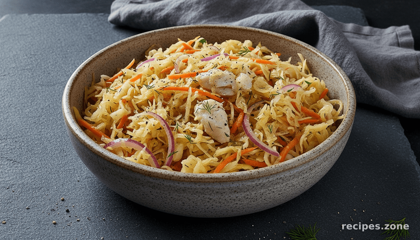 Sauerkraut and Fish Salad