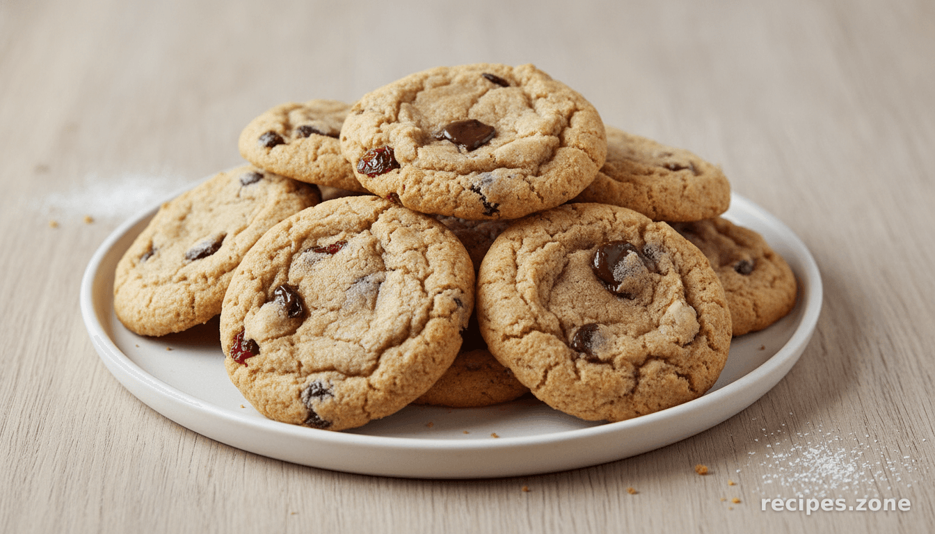 Dried Cranberry Chocolate Cookies