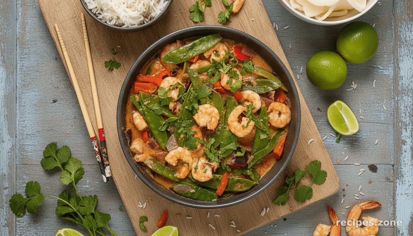 Thai prawn curry