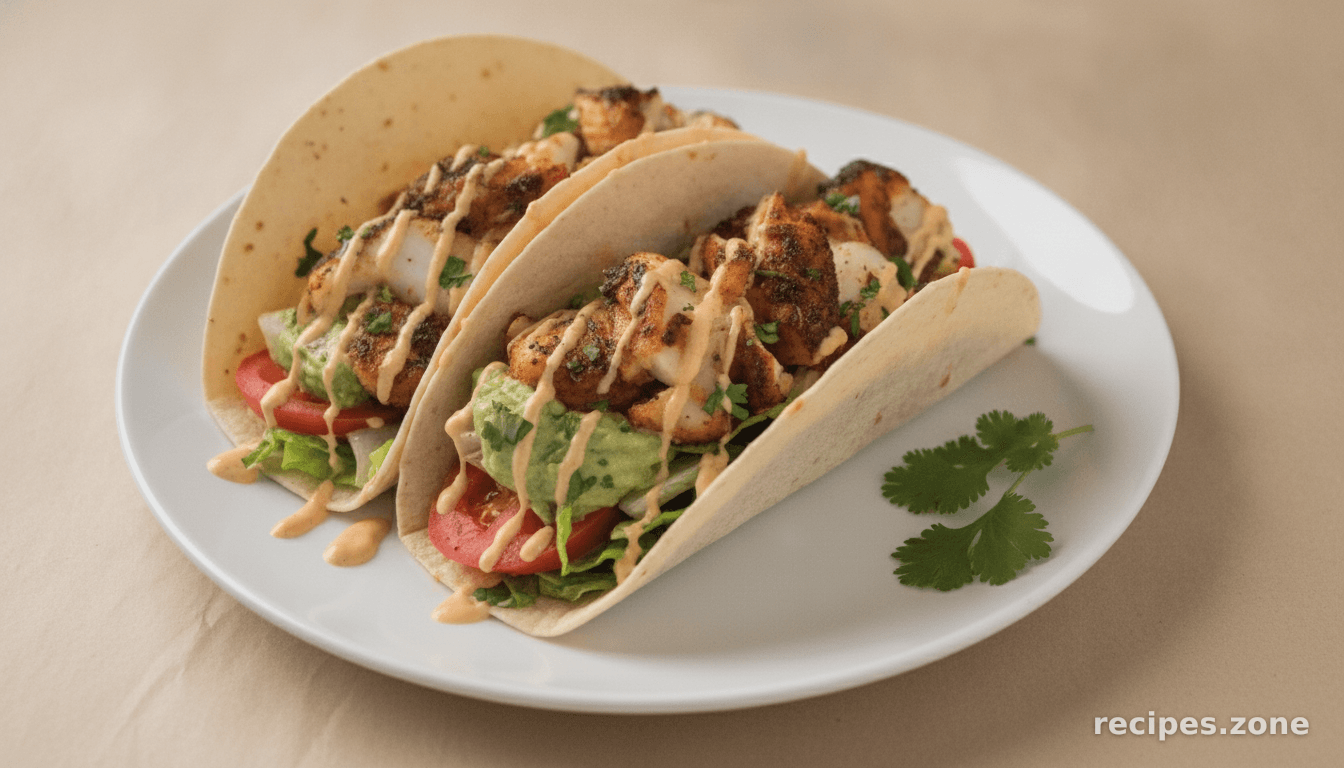Cajun spiced fish tacos