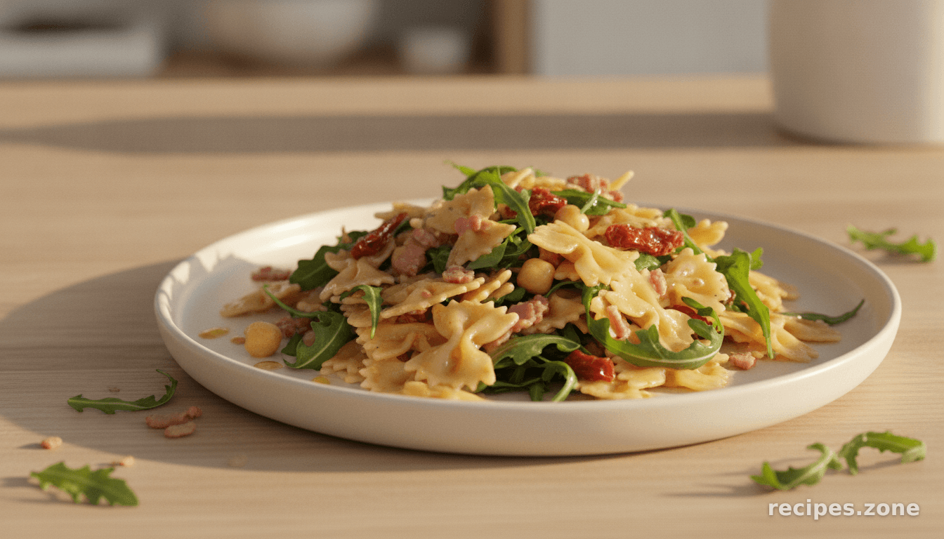 Italian Pasta Salad with organic Arugula
