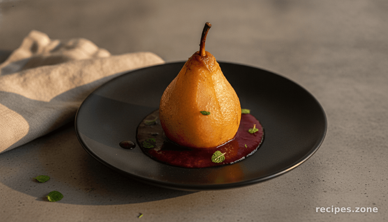 Ginger Baked Pear
