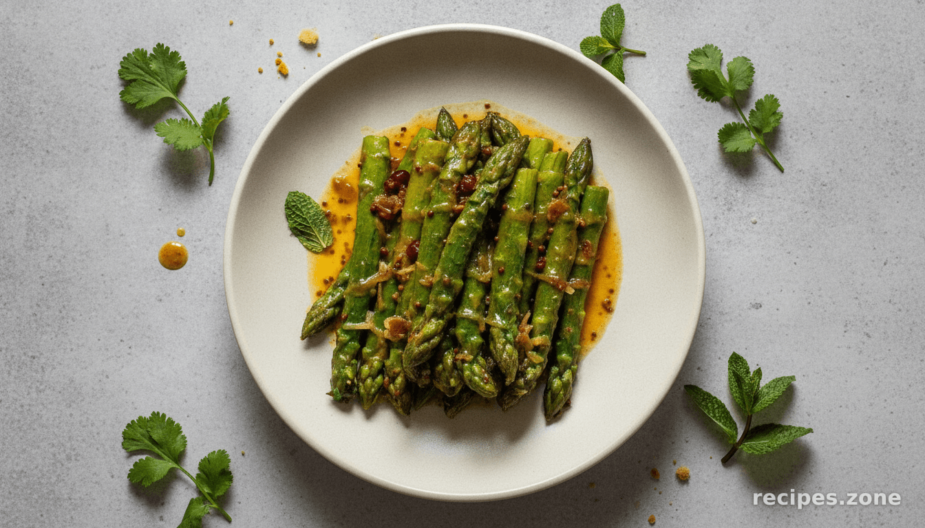 Indian Asparagus with Ginger & Lime
