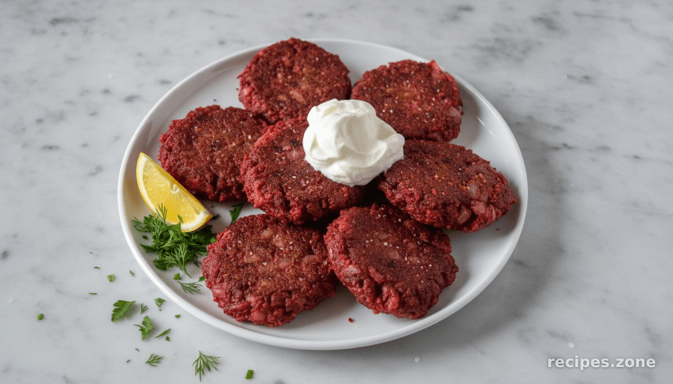 Beetroot latkes