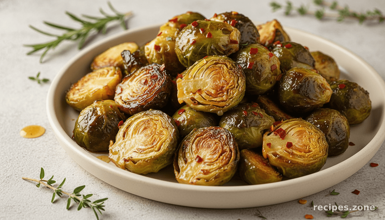 Brussels Sprouts In Honey Butter With Chili Flakes