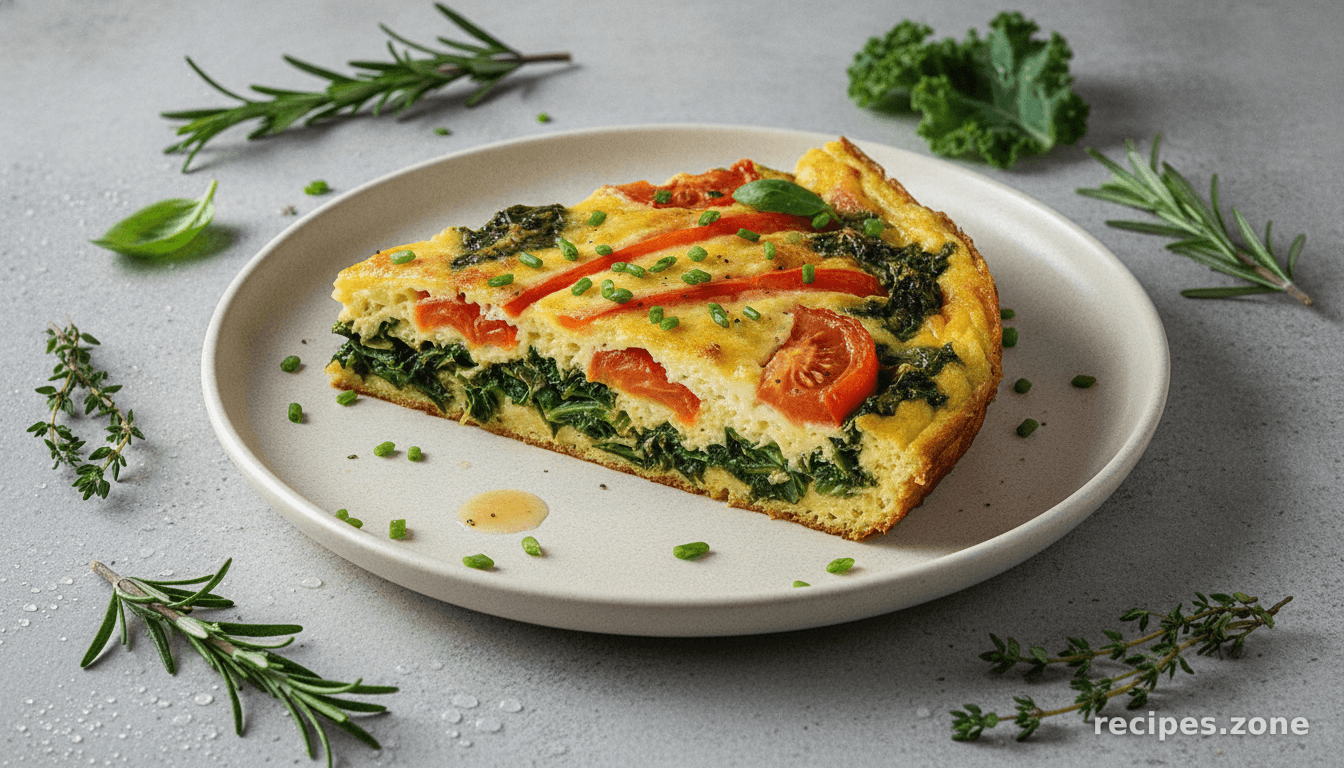 Farmer's Strata with Kale and Tomatoes