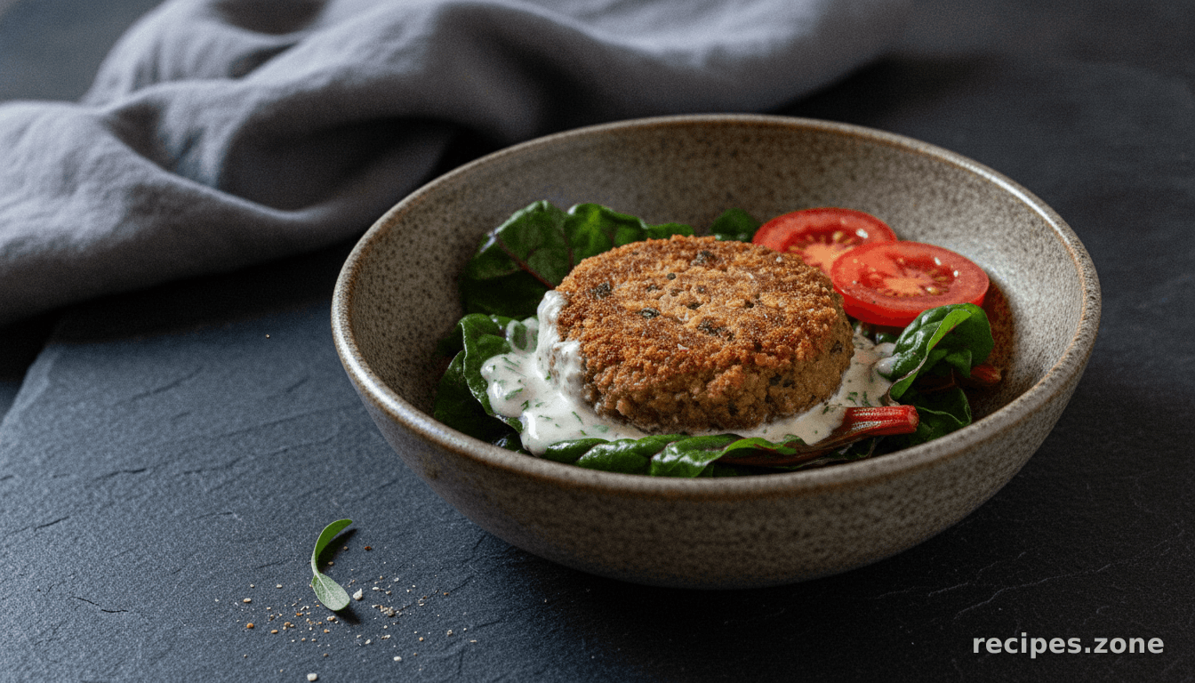 Walnut Lentil Burgers with Tarragon