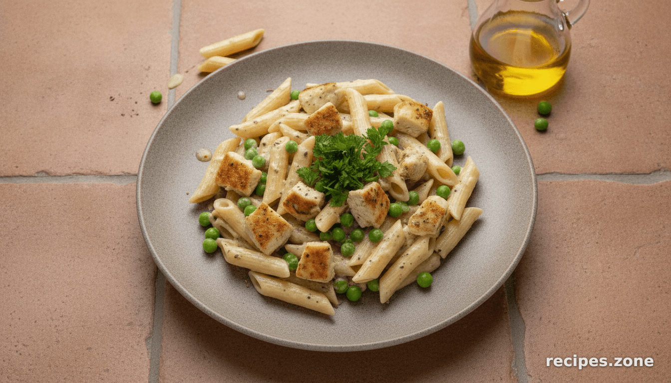 Chicken and Penne Pasta With Garlic Rosemary Sauce