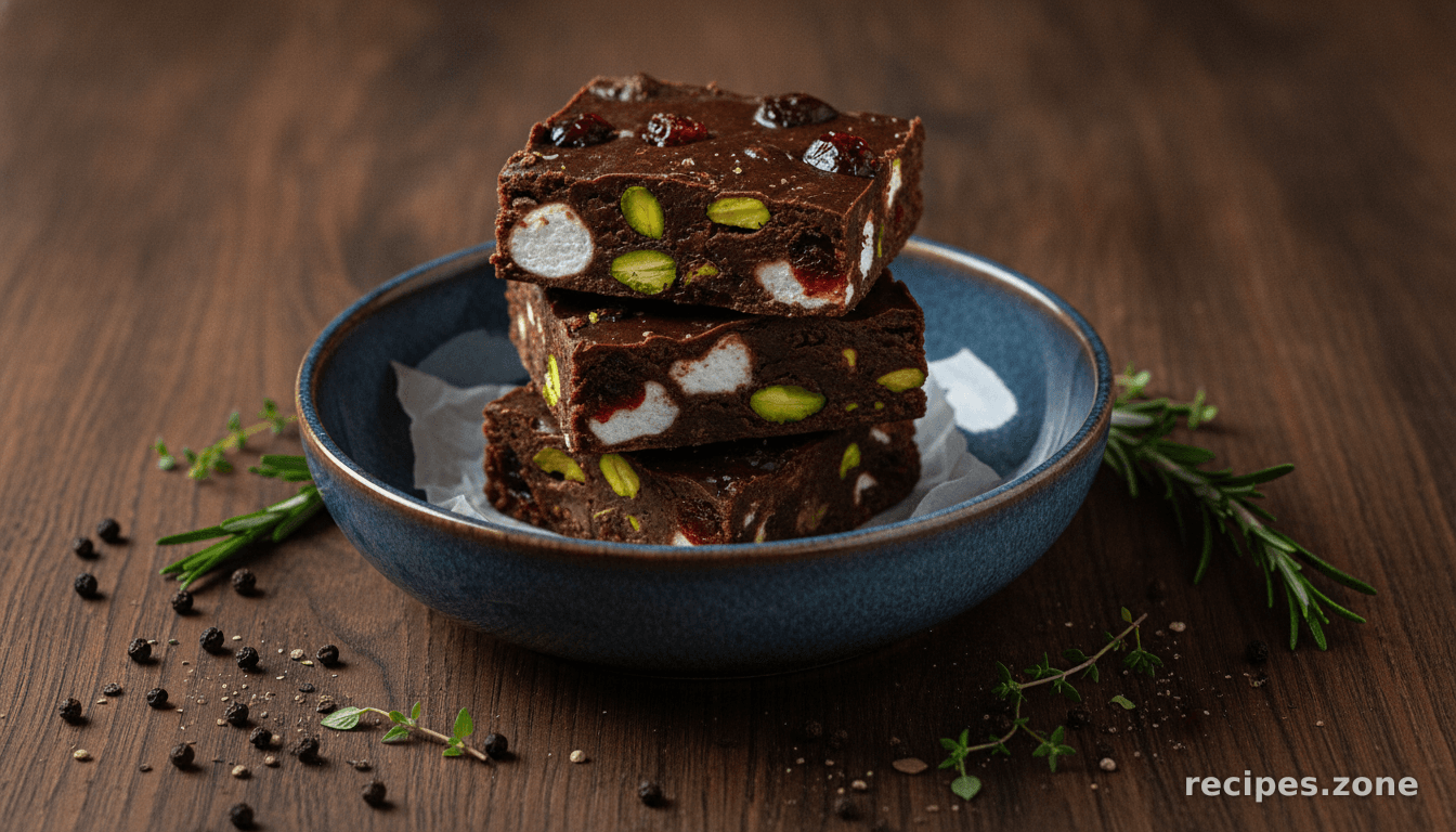Dark Chocolate Guinness Rocky Road Dessert Bars