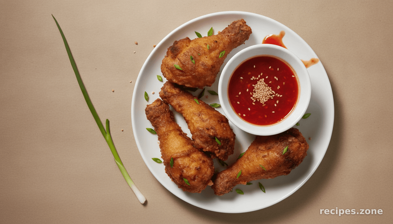 Spicy Fried Chicken w Sweet Chili Sauce