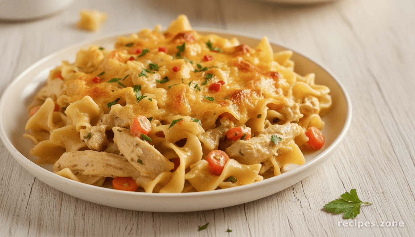 Homestlye Chicken Noodle Casserole