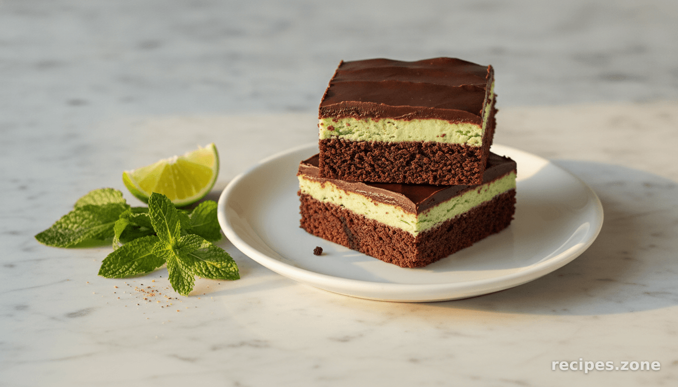 Healthy Mint Brownies