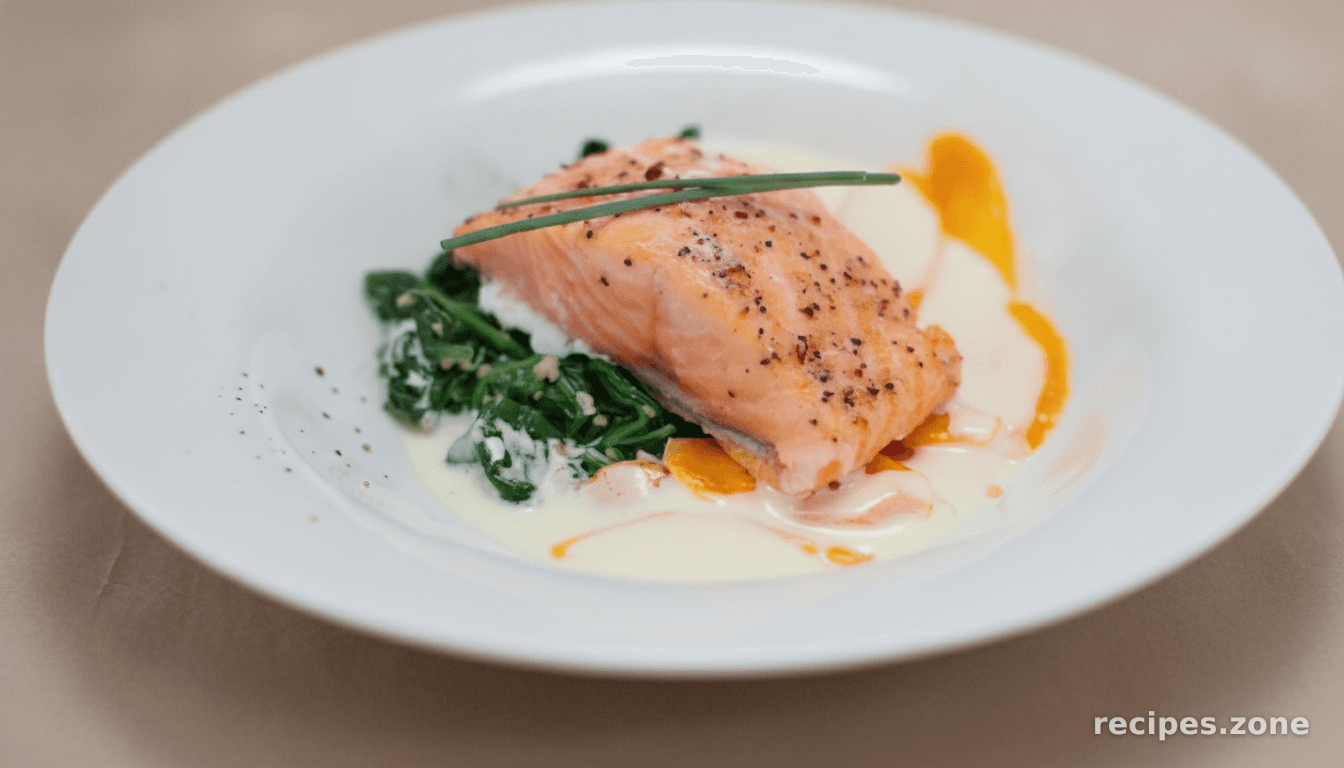Salmon Confit with Lemongrass Sauce
