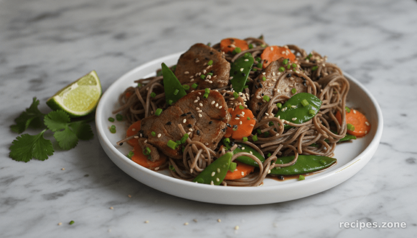 Soba Noodle & Five-Spice Pork Salad