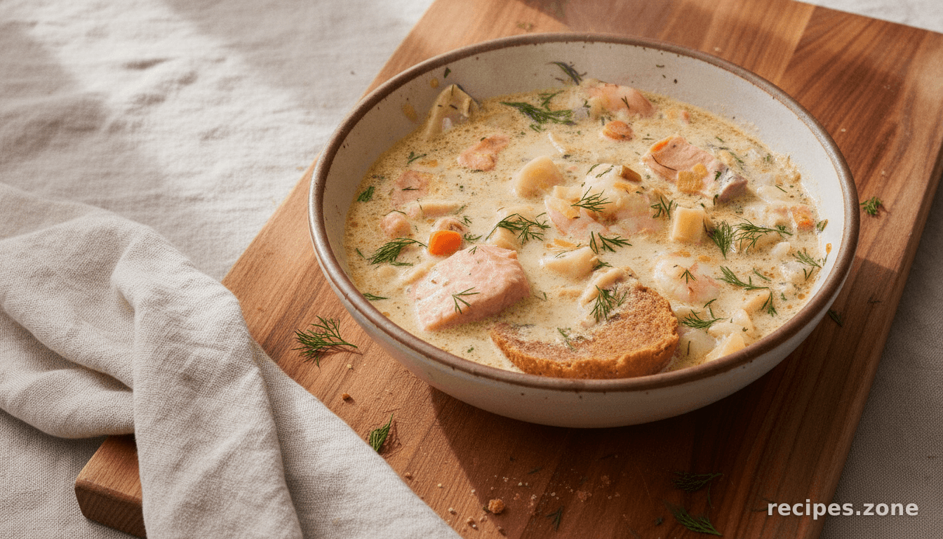 Fiskesuppe (Creamy Norwegian Fish Soup)