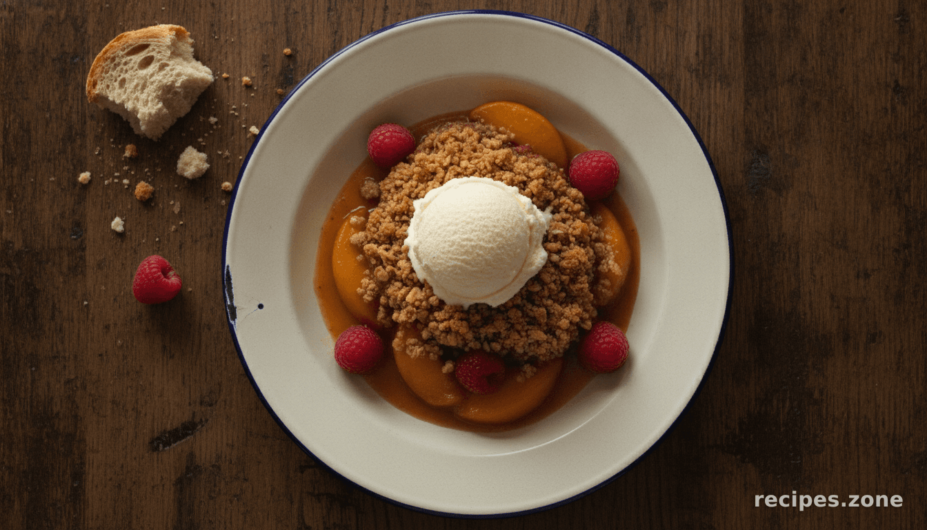 Raspberry Peach Crisp