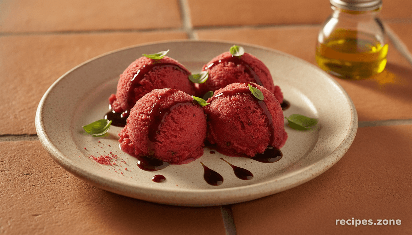 Strawberry Basil Sorbet (no Ice Cream Maker Necessary!)