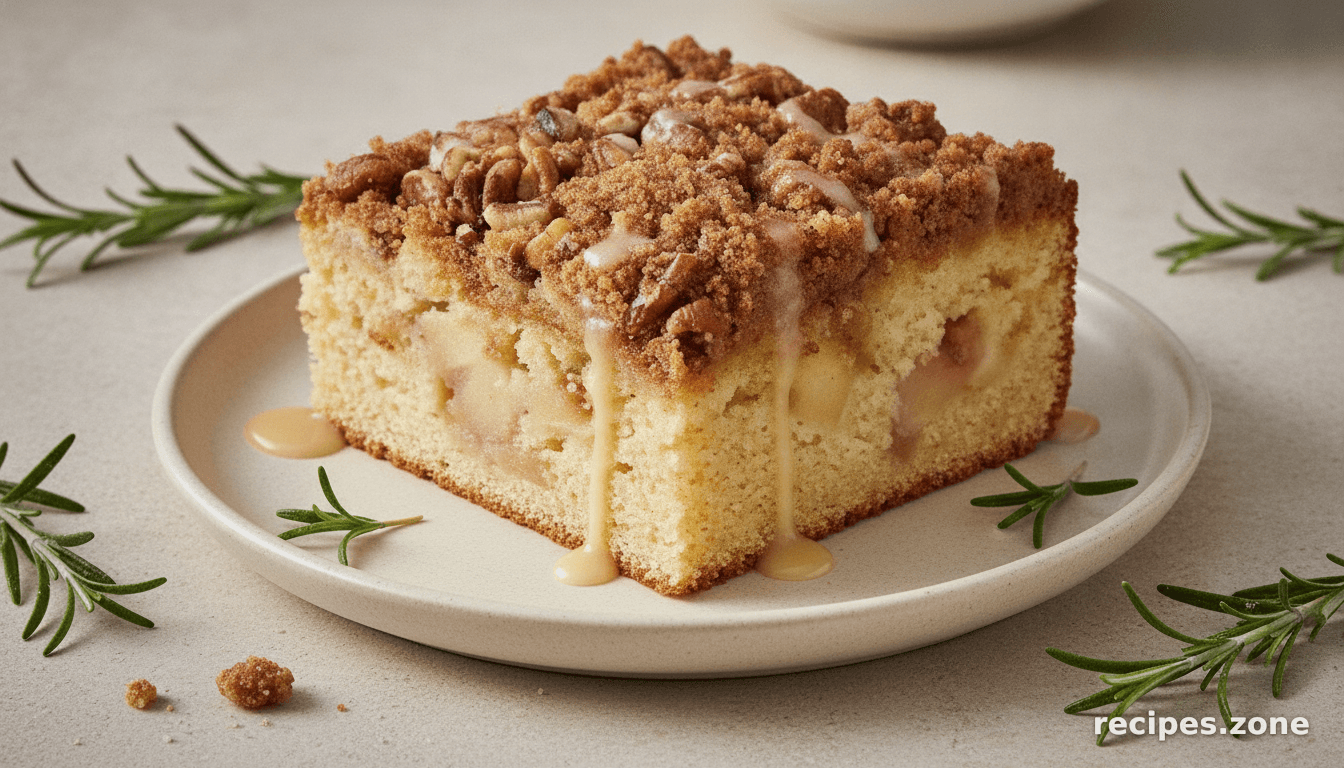 Apple Nut Sour Cream Coffee Cake