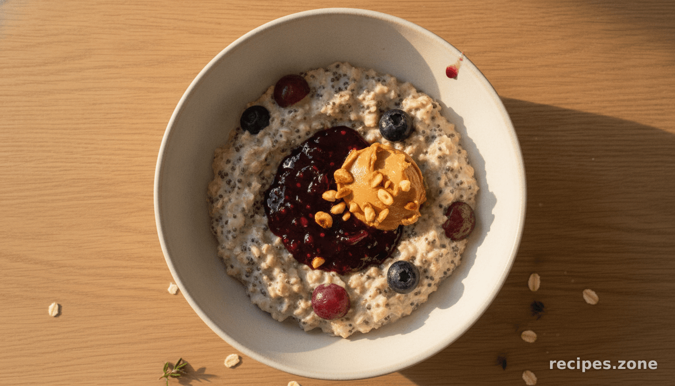 PB and J Overnight Oatmeal
