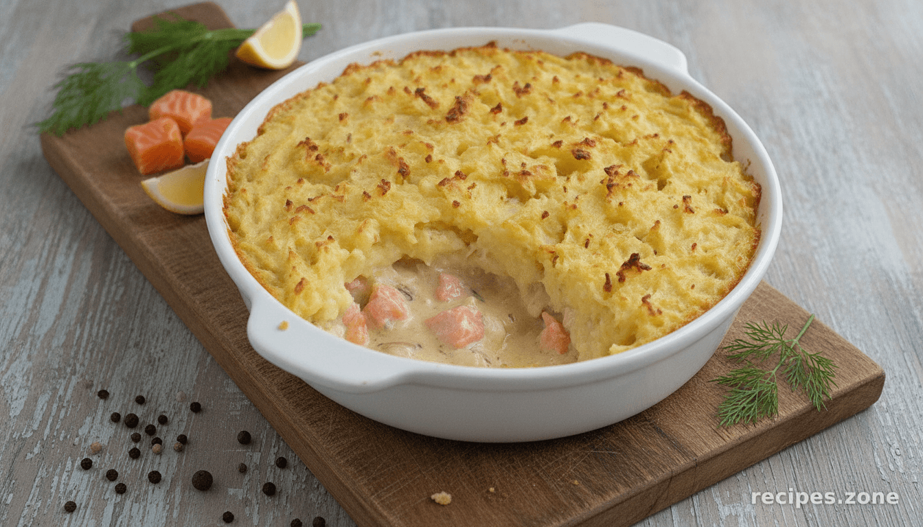 Fish Pie With Fresh and Smoked Salmon
