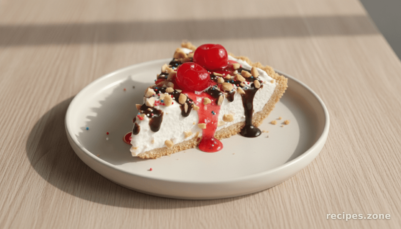 No-Bake Banana Split Pie