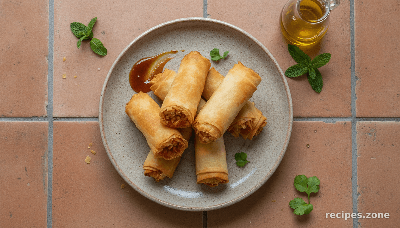 Phyllo Dough Baked Spring Rolls