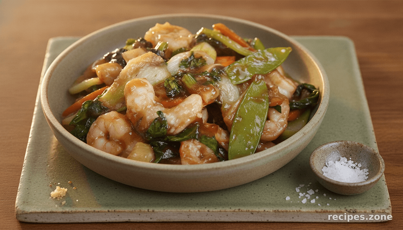 Ginger Shrimp and Pepper Stir Fry