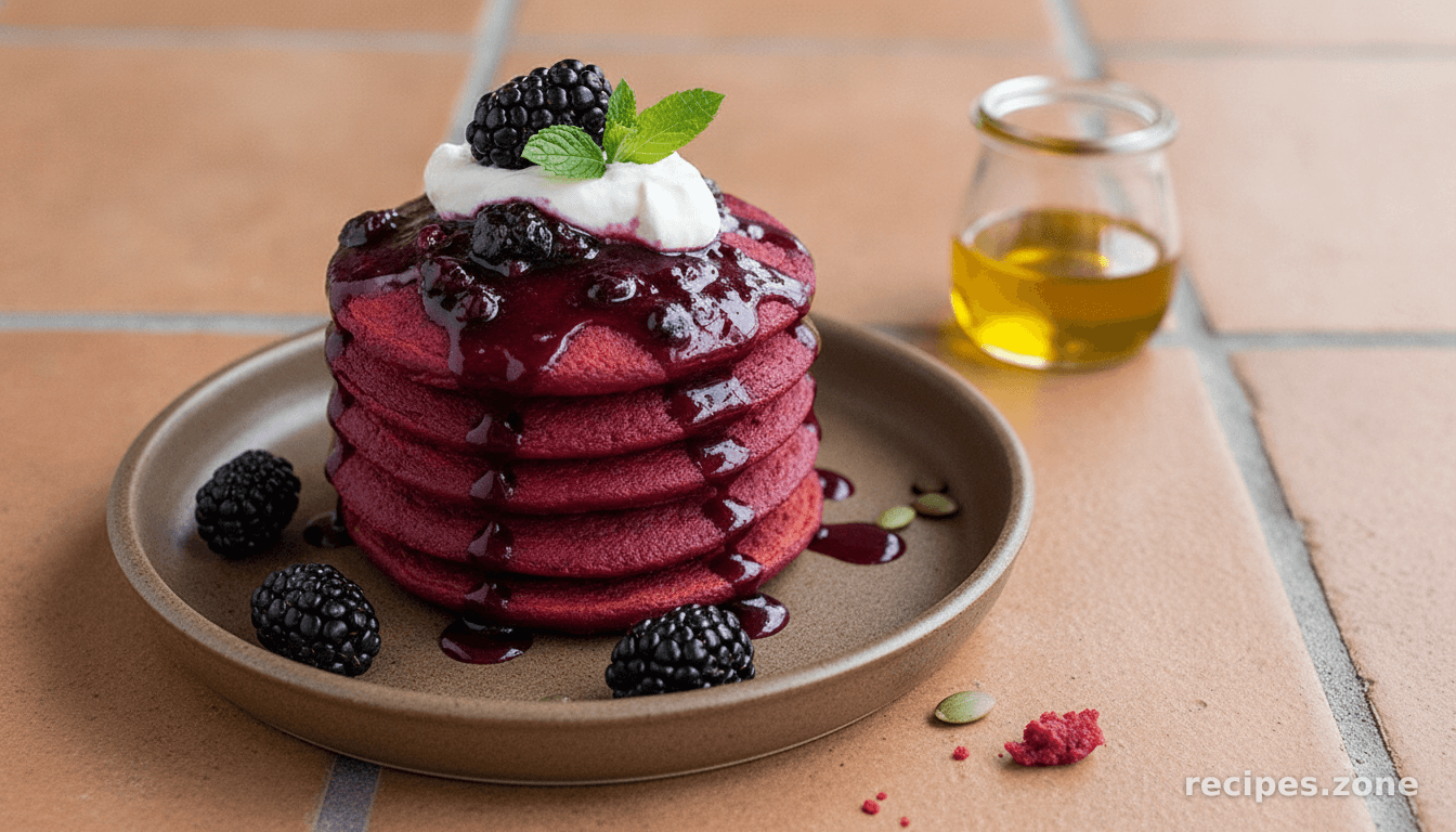 Beetroot pancakes