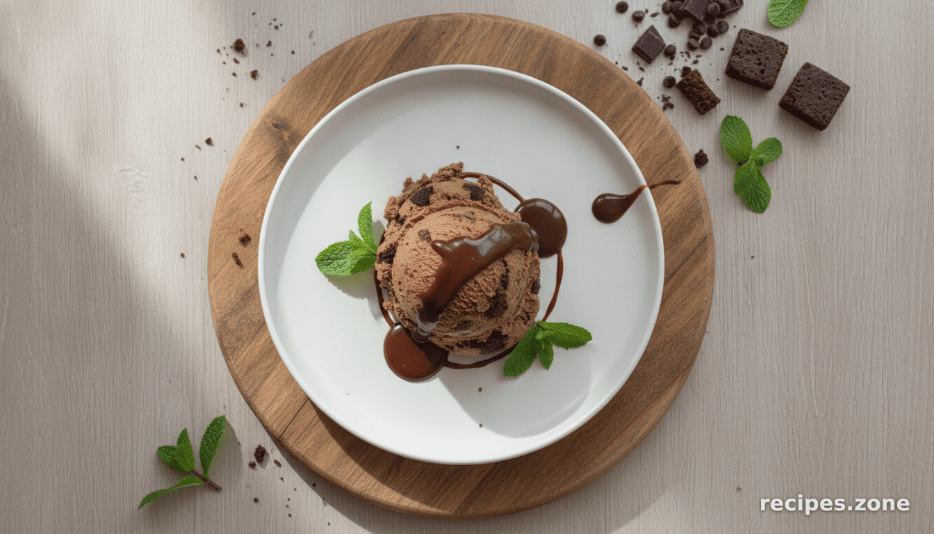 Double Chocolate Brownie Semifreddo