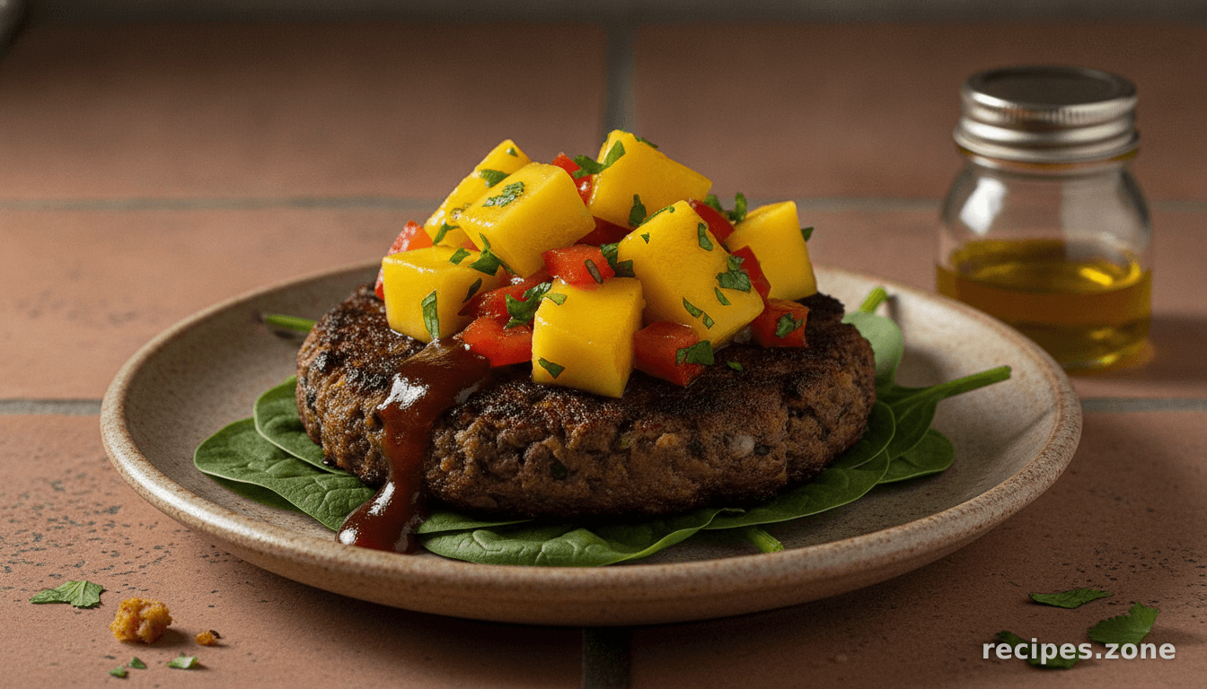 Just Julie’s BBQ Spicy Black Bean Burgers