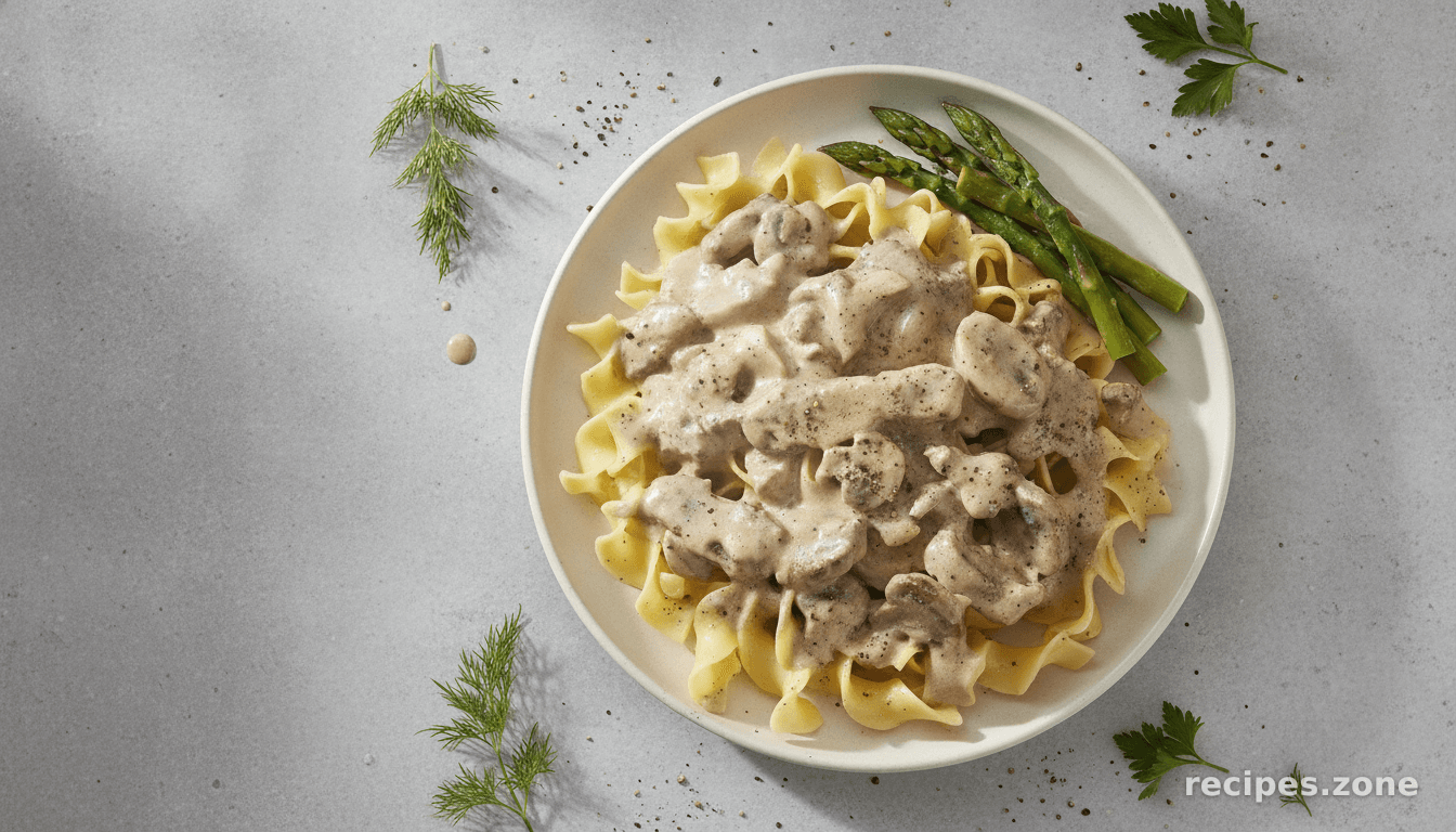 Beef stroganoff