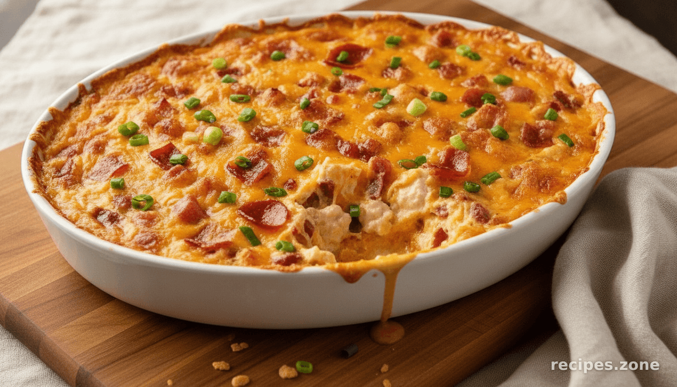 Hot Cheesy Bacon Party Dip