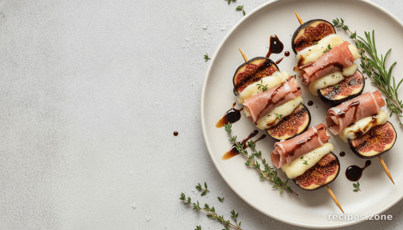 Grilled Figs With Brie and Prosciutto