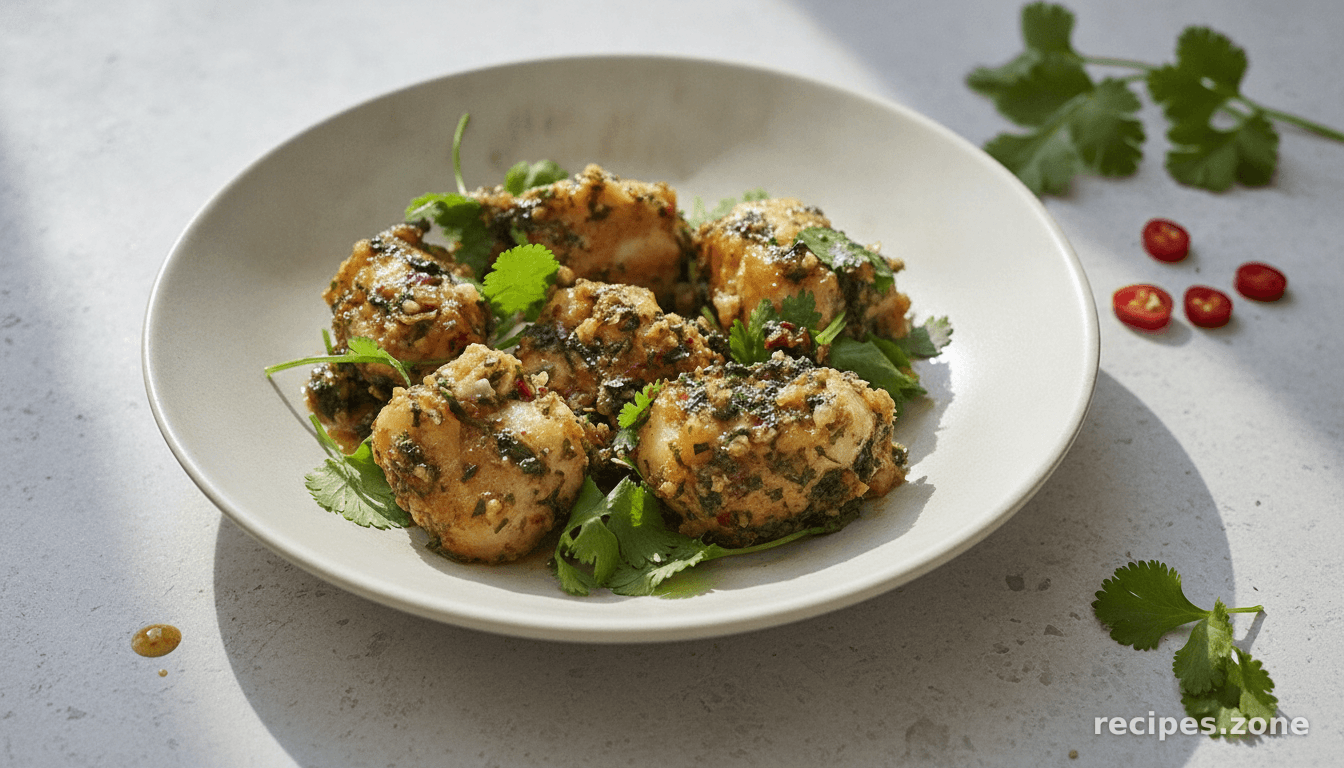 Coriander & Chili Monkfish Cheeks Stir-Fry