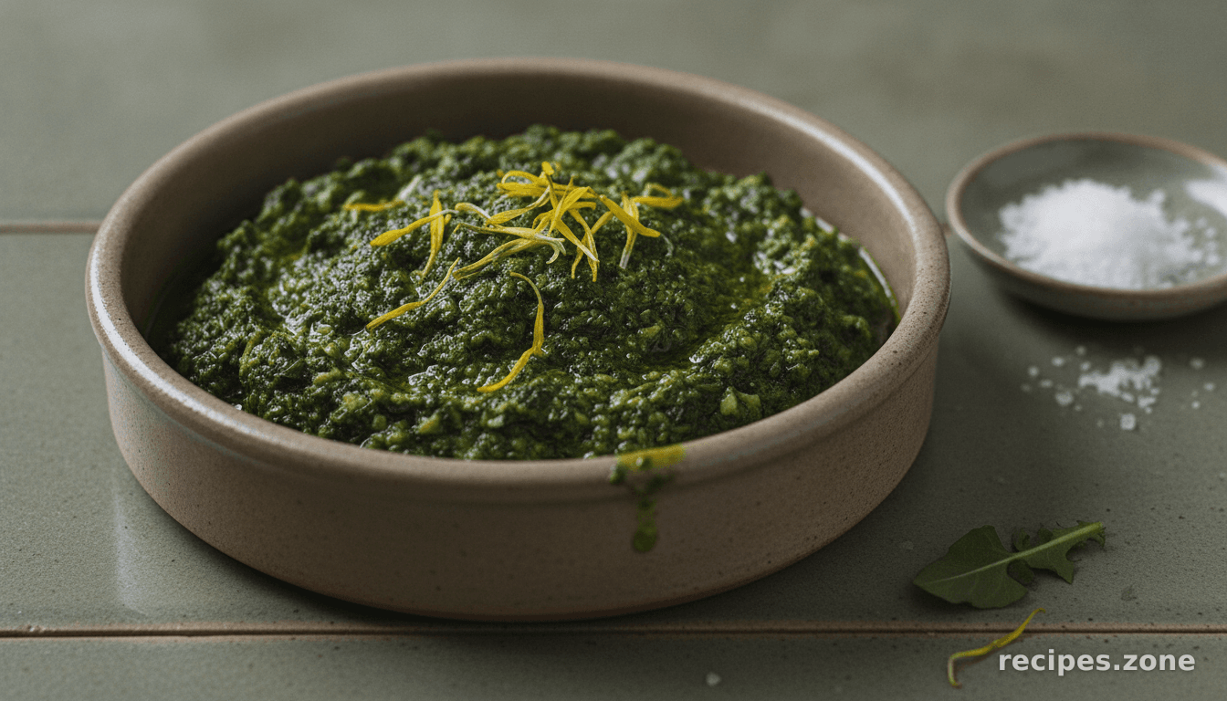 Dandelion pesto
