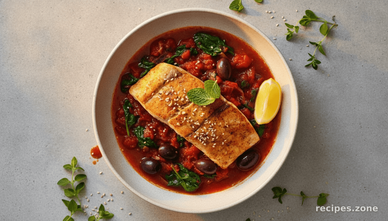 Barramundi with Moroccan spices