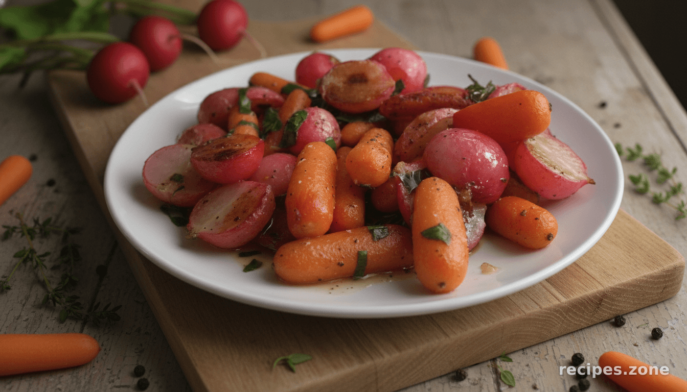 Roasted Radish and Carrot Medley