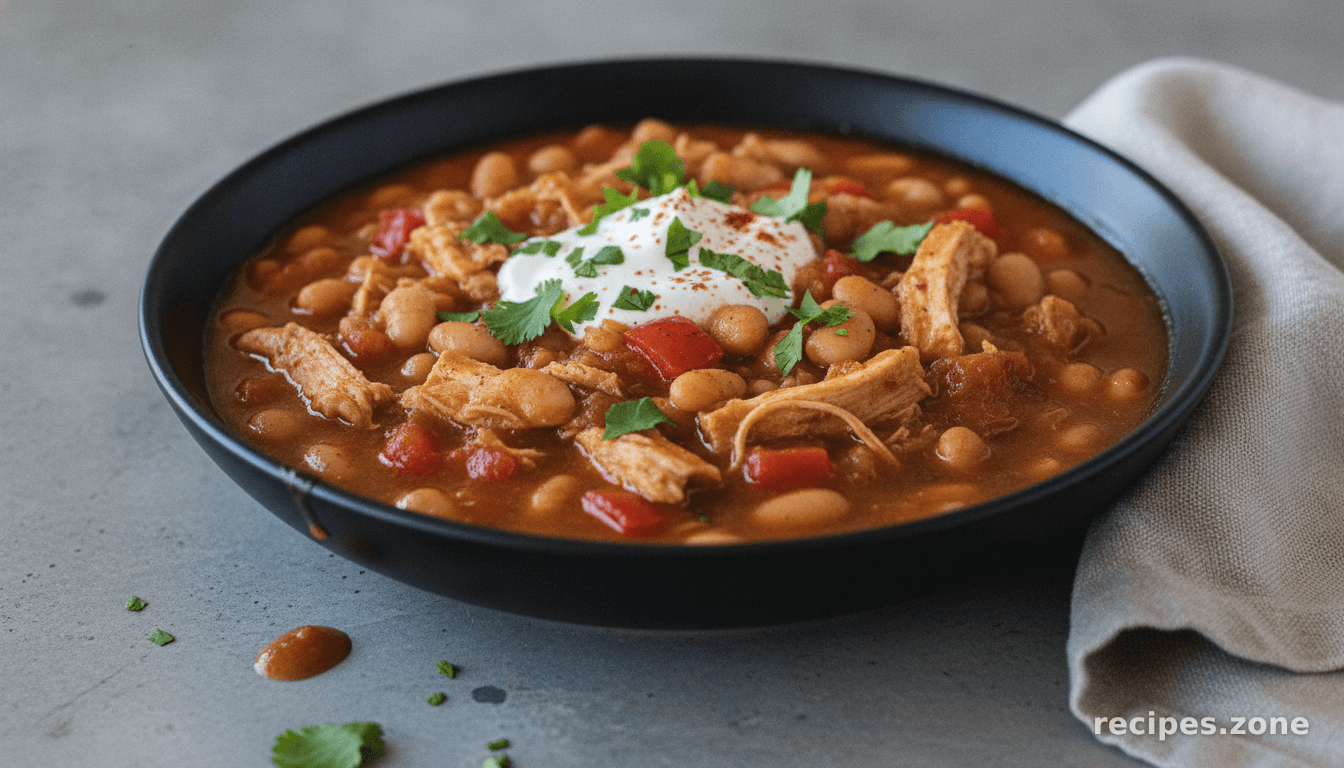 Chicken, Red Pepper, and White Bean Chili