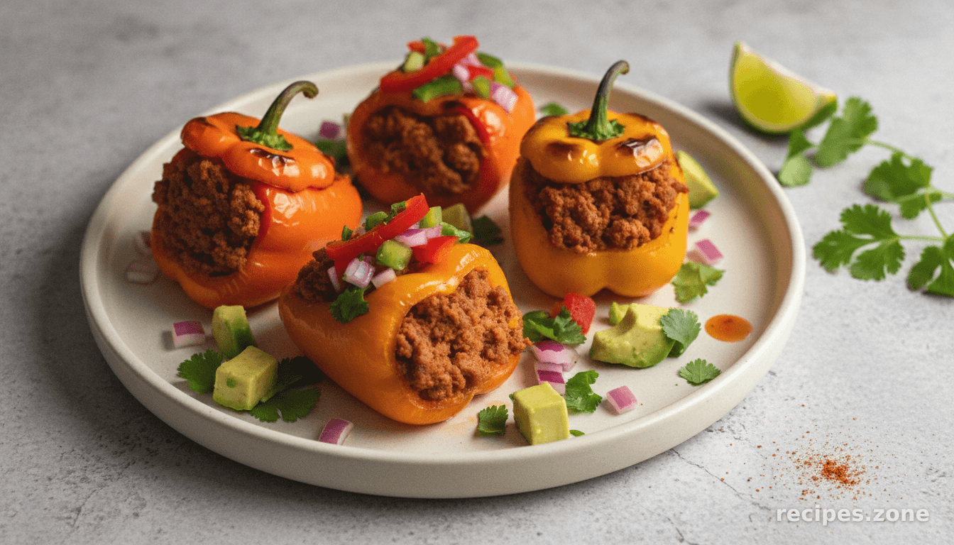 Mini Stuffed Mexican Bell Peppers