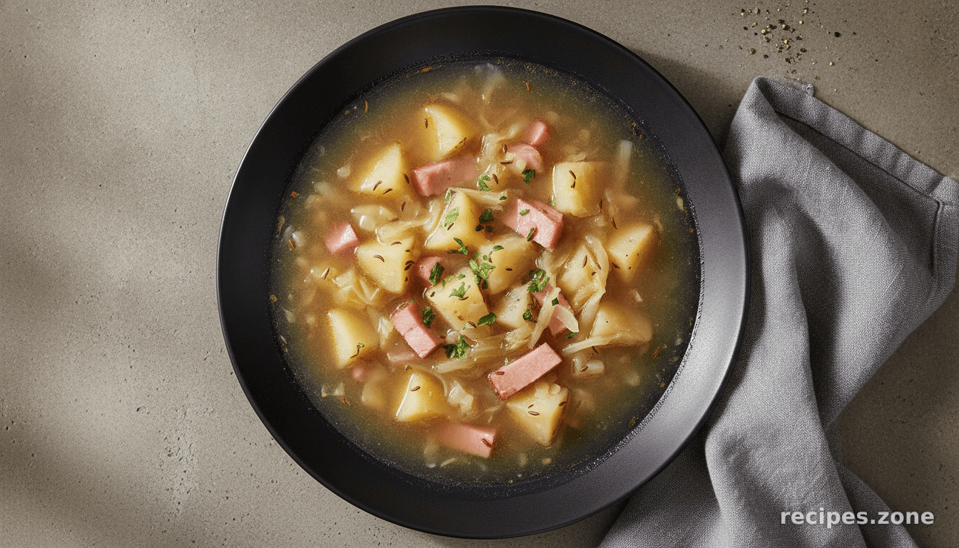 Ham, Potato and Cabbage Soup