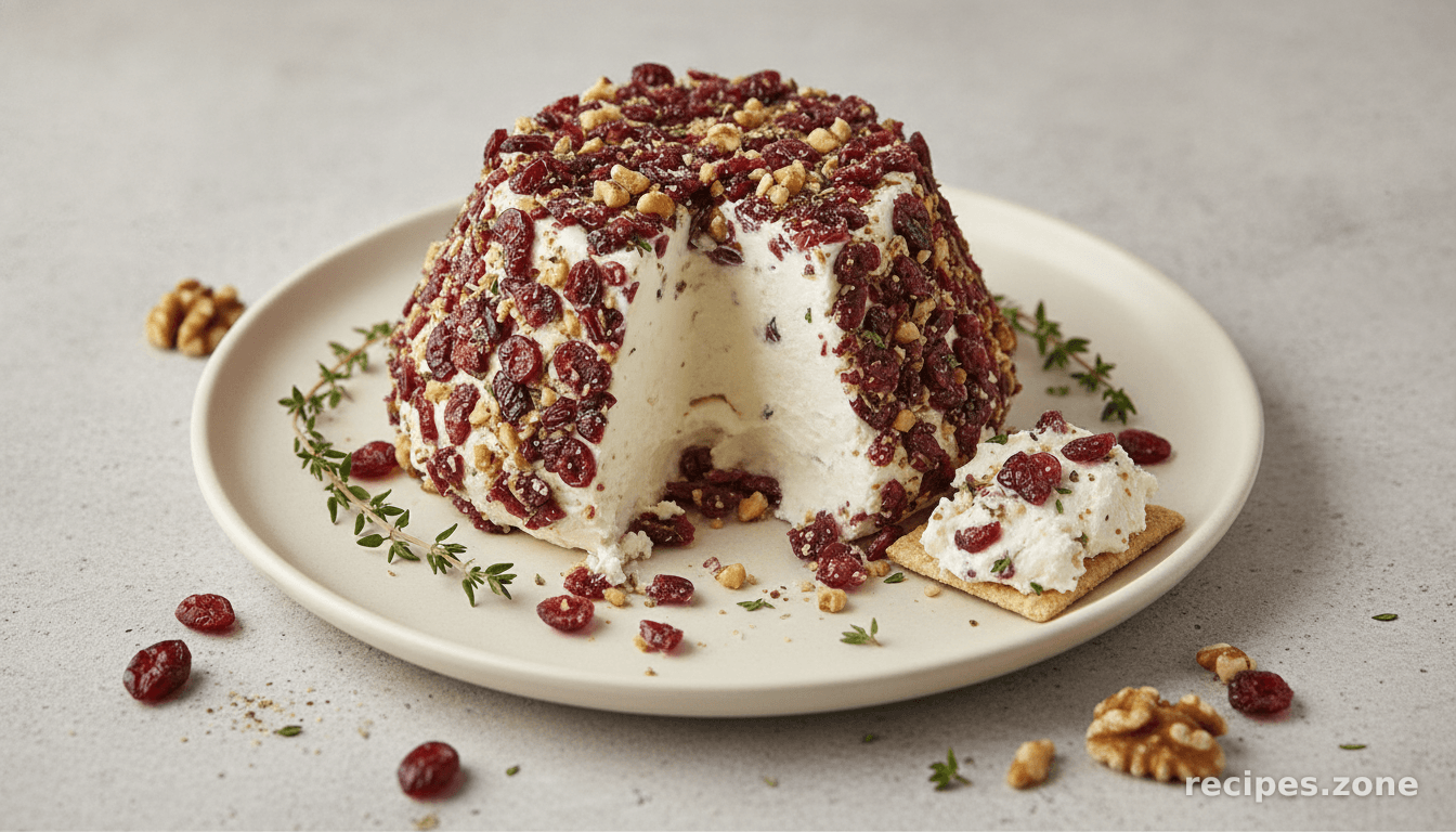 Chavrie Fresh Goat Cheese With Dried Cranberries and Walnuts