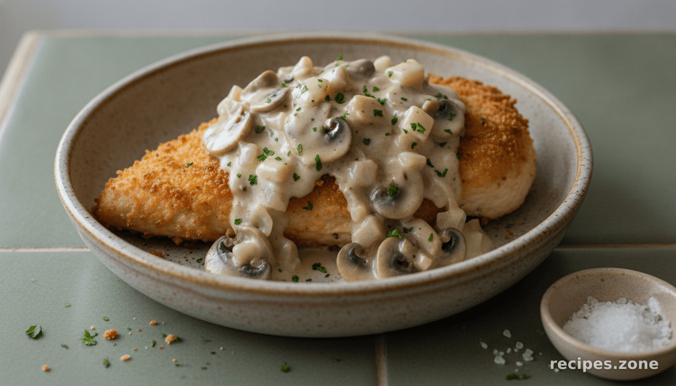 Chicken Cordon Bleu With Mushroom Sauce