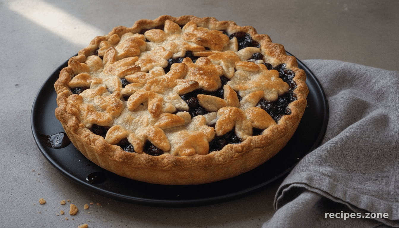 Blueberry Pie With Sweet Almond Crust