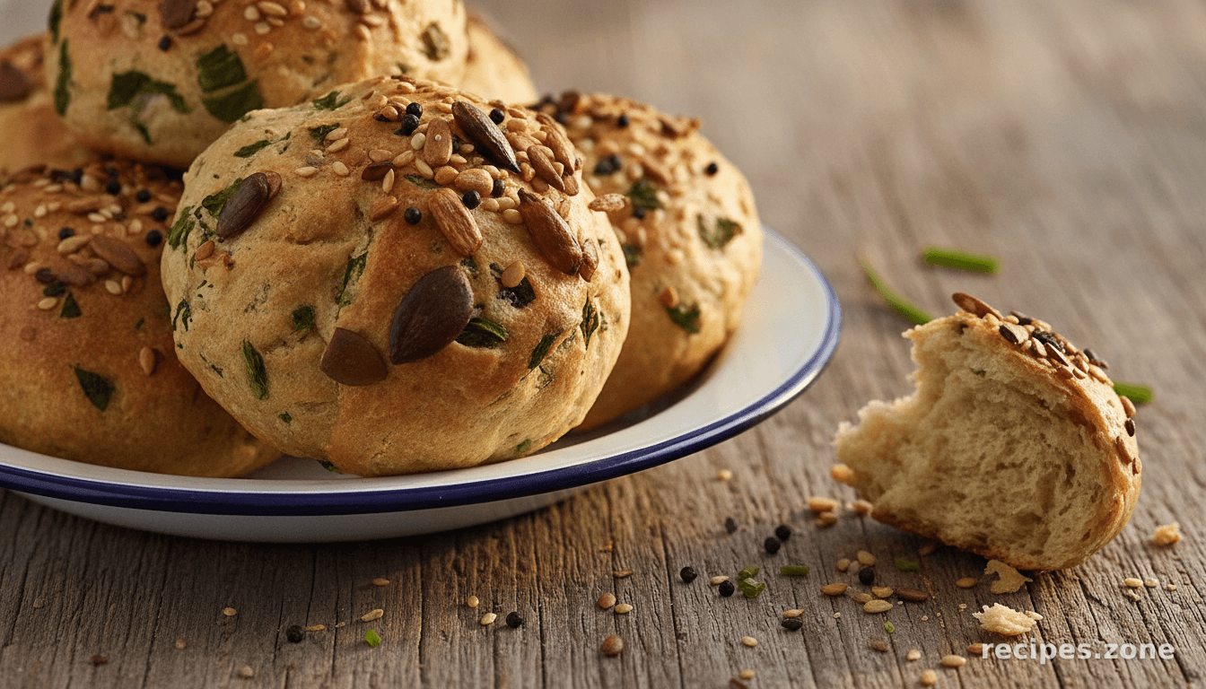 Spinach Coriander Chive Bread