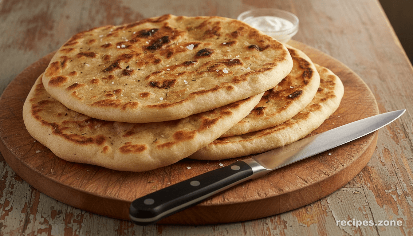 Griddled flatbreads