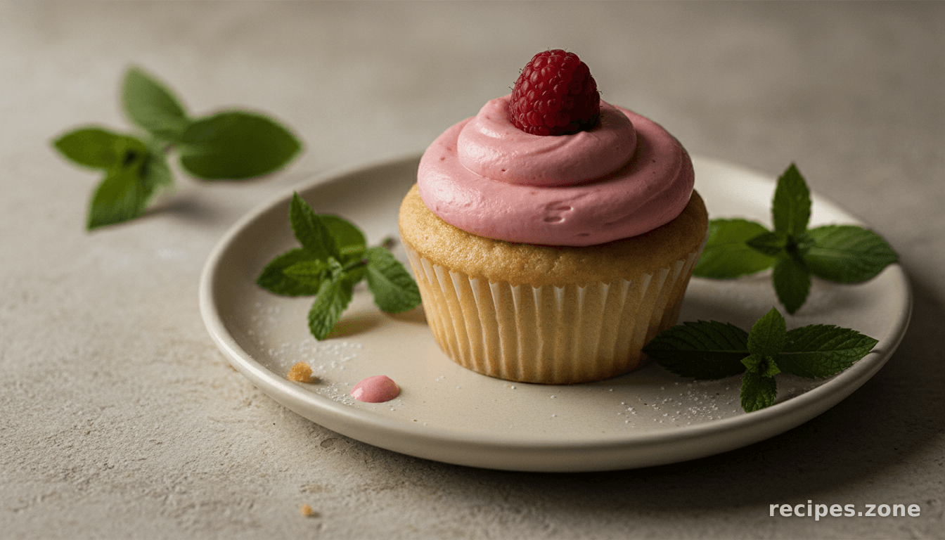 Zingy Lemon Raspberry Cupcakes