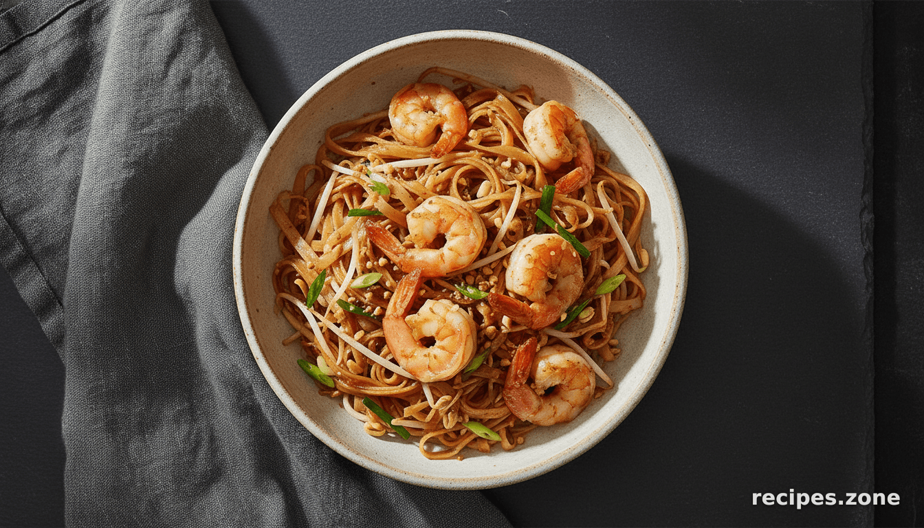 Spicy Thai prawn noodles