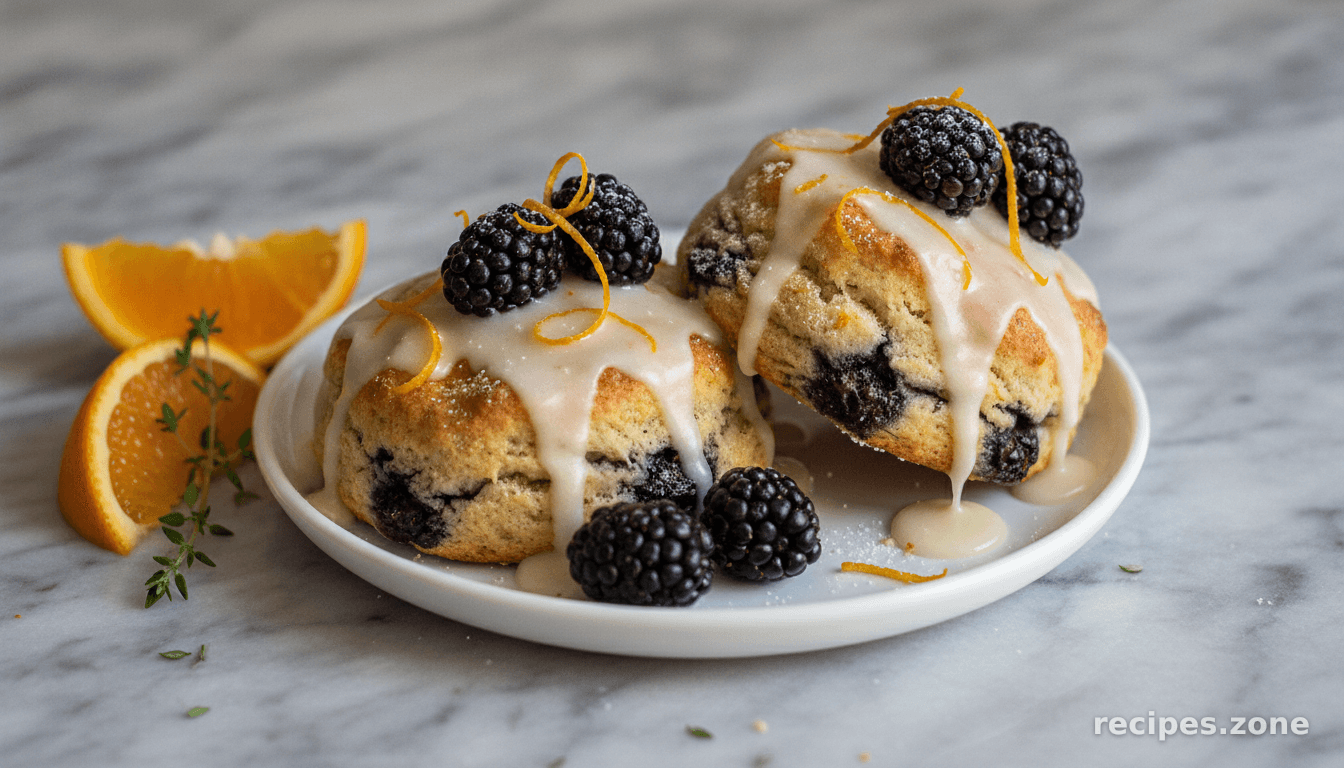 Blackberry Scones with Orange Zest (gluten-free)